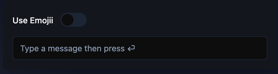 Emojis in a prompt