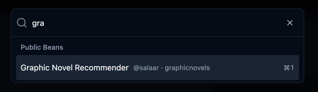 Search beans